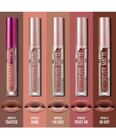 Ruby Kisses Forever Matte Liquid Lipstick 5 Pack - RFML02, RFML05, RFML07, RFML12, RFML19 - 1 Set - Buy Online on SooperMarket.com