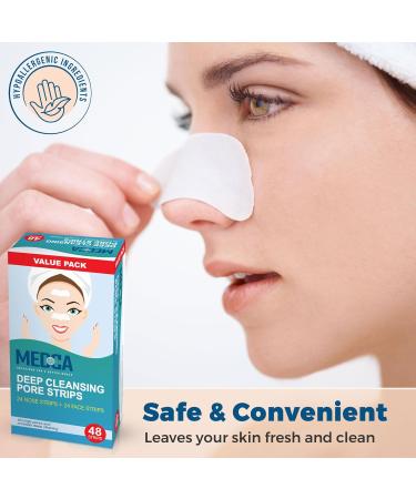MEDca Deep Cleansing Pore Strips Combo Pack 48 Count Strips - Buy Online on SooperMarket.com
