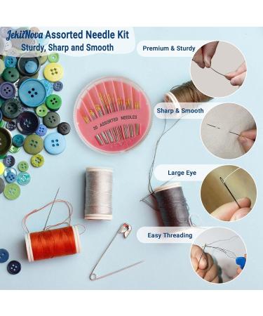 30 Pack Premium Hand Sewing Needles - Assorted Sizes for Handsewing, Stitching, Repair & Embroidery - Buy Online on SooperMarket.com