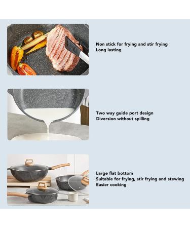 DELURA Frying Pan Skillet Dishwasher Safe Scalding Proof Handle Alloy Skillet Pan for Induction Cooker Gas Stove (Size : 28CM) - Buy Online on SooperMarket.com
