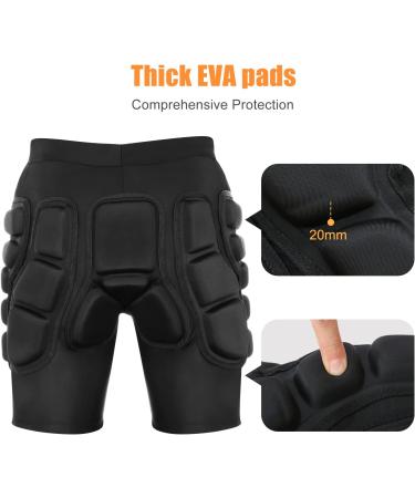 Relaxyee 3D Hip Protection Shorts | Impact-Resistant Compression Trousers for Skiing & Roller-Skating - Buy Online on SooperMarket.com