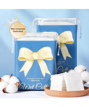 Cotton Pads for Face Toner | Stretchable Cosmetics Removal Pads Set of 200 Super Fit Face Cleansing Pads Breathable Pads for Cosmetics Removal All Skin Types Rowces - Buy Online on SooperMarket.com