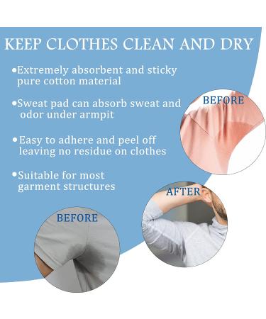 60 Pcs Pure Cotton Armpit Sweat Pads for Women and Men - Disposable, Comfortable, Extra Adhesive - Sweat Absorption - Non Visible - Unflavored - Buy Online on SooperMarket.com