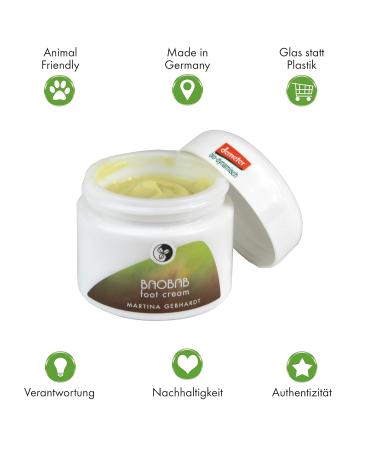 Martina Gebhardt Baobab Foot Cream 50ml - Nourishing Foot Care with Shea Butter for Smooth Soft Skin & Cracked Feet Relief - Buy Online on SooperMarket.com