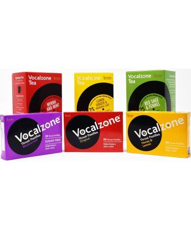 Vocalzone Tea for Throat & Voice Care - Red Sage & Fennel. Caffeine Free Herbal Tea Blend. 25 Tea Bags. Contains Liquorice Root - Buy Online on SooperMarket.com