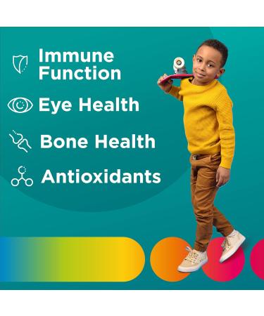 Centrum Junior MultiGummies Tropical Fruit Multivitamin and Multimineral Supplement Pineapple-Mango Dragonfruit and Passionfruit Flavours 60 count - Buy Online on SooperMarket.com