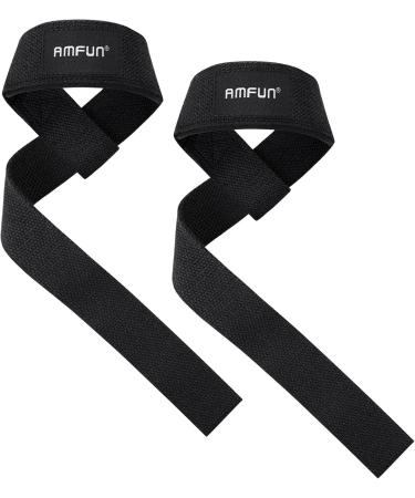 Amfun Padded Lifting Straps - Strength Training & Bodybuilding Aids for Men & Women | Professional Powerlifting Gear - Buy Online on SooperMarket.com