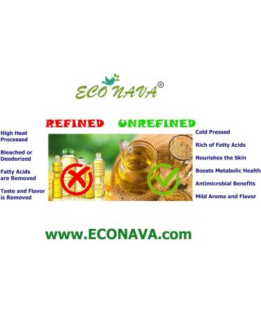 ECO NAVA | Pumpkin Seed Oil 200 ml / 6.8 fl oz | 100% Natural Extra Virgin Cold Pressed | Unrefined Raw No-GMO Vegan | Gluten-Free | Premium Food Grade | Great for Cooking & Skin Applications - Buy Online on SooperMarket.com
