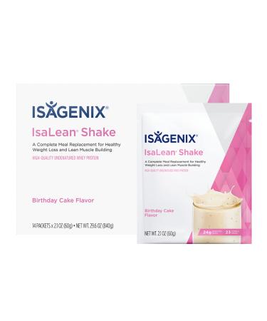 Isagenix IsaLean Shake Packets 840 Grams (Birthday Cake)