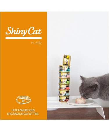 Gimcat Shinycat in Jelly Tuna & Chicken - Premium Wet Cat Food (24 x 70g) with Fish & Taurine - International Shipping Available - Buy Online on SooperMarket.com