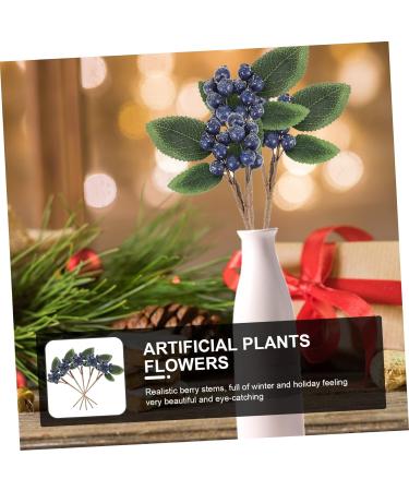 ABOOFAN 15 Pcs Artificial Berry Cuttings Christmas Faux Apples Fake Berries Green Garland Artificial Pine Picks Decor Xmas Tree Picks Blue Flowers Cherry Bean Sticks Iron Dark Bluex3pcs 18X7.5X3CMx3pcs - Buy Online on SooperMarket.com