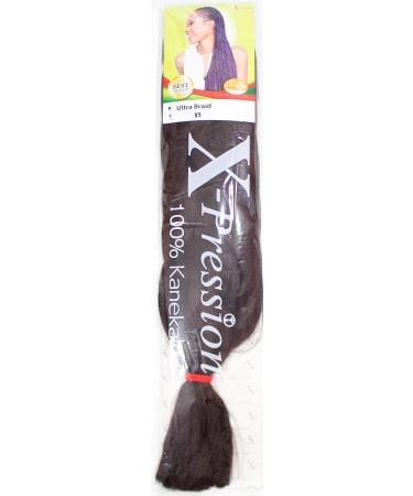 X-PRESSION (Xpression) Ultra Hair Braid (Braiding) Extension Choice of Colours (33 Dark Auburn) - Buy Online on SooperMarket.com