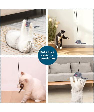 Kalimdor Interactive Cat Feather Toy: Retractable Teaser for Indoor Cats - Fun Exercise and Mental Stimulation - 1 Pack - Buy Online on SooperMarket.com