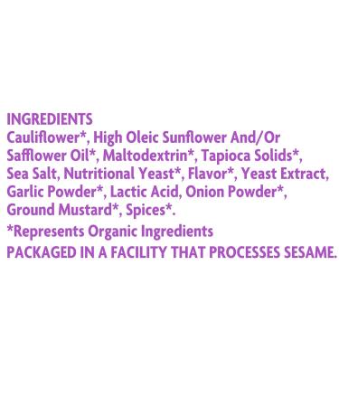 Rhythm Superfoods Crunchy Cauliflower Bites - Organic White Cheddar 1.4 Oz (Pack of 8) - Buy Online on SooperMarket.com