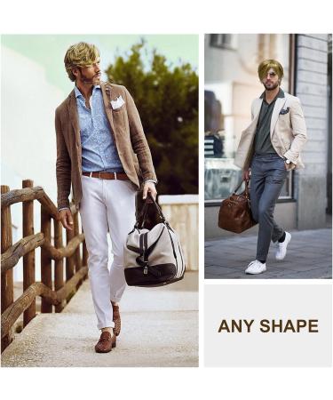 SKHAOVS Men's Short Blonde Cosplay Wig with Bangs - Heat Resistant Synthetic Hair for Halloween and Daily Costume - Buy Online on SooperMarket.com