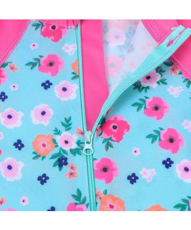 HUAANIUE Baby Girls Zipper Swimsuit | UPF 50+ Sun Protection | 2-3 Years | Littleflower Swimwear - Buy Online on SooperMarket.com
