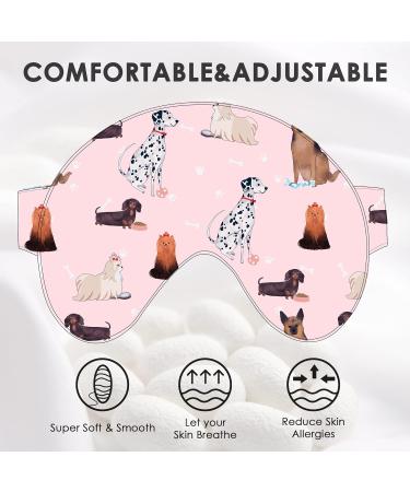 FRESHME Luxury Silk Cotton Sleep Mask - Comfortable Blackout Eye Mask for Men and Women - Adjustable, Soft, and Zero Pressure for Travel, Nap, Yoga - Black - Buy Online on SooperMarket.com