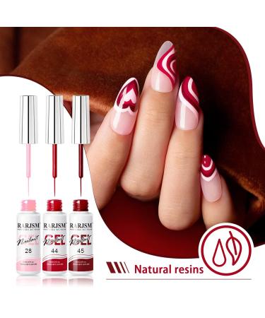 Buy RARJSM Nail Art Gel Liner Set - 24 Colors for Nail Art Design | Soak Off UV LED Curing | Glitter & Creative Painting - Buy Online on SooperMarket.com