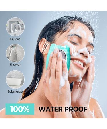 Electric Face Scrubber Silicone Facial Cleansing Brush for Deep Cleanning Exfoliating Waterproof Rechargeble|Vibrating|Massager (Blue) - Buy Online on SooperMarket.com
