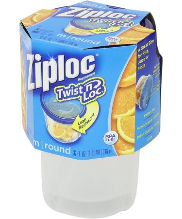 Ziploc Twist 'n Loc 32 oz Container 2 Count - Convenient Food Storage Solution - Buy Online on SooperMarket.com