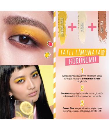 Maybelline New York Lemonade Bar Eyeshadow Palette No. 01 Lemonade Craze - 12g | International Shipping Available - Buy Online on SooperMarket.com