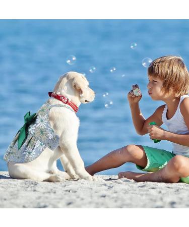 Pet Bowknot Princess Dress - Floral Vest Skirt for Small Dog Cat - Rosette Sundress - Summer Apparel (L 7-9lbs) - Buy Online on SooperMarket.com