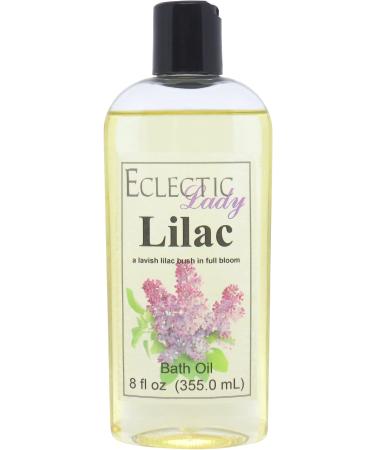 Lilac Bath Oil by Eclectic Lady  8 oz 8 Ounce