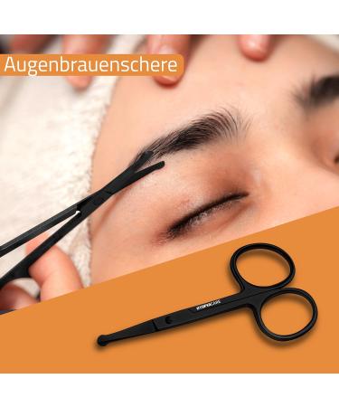 Utopia Care Professional Stainless Steel Beauty Scissors Set - Hairdressing Eyebrows Nasal Hair Ear Screens & Nail Scissors - Safe Black Skin Scissors for All Your Grooming Needs - Buy Online on SooperMarket.com