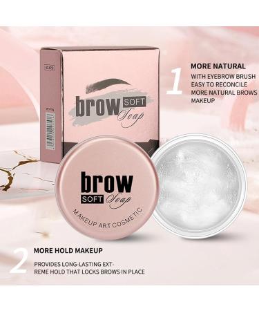 Eyebrow Soapbar - Waterproof Brow Lifting Wax | Eyebrow Styling Wax Eyebrow Shaping Wax for Brows Clear Brow Styling Wax for Lamination Effect Klufo - Buy Online on SooperMarket.com