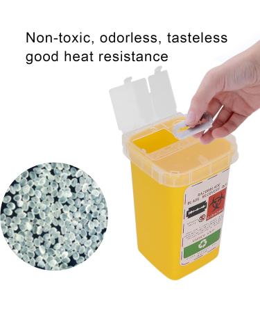 Sharps Disposal Container Disposal Blade Container Barbershop Hair Salon Shaving Knife Blade Disposal Collect Box for Home and Professional use(yellow) - Buy Online on SooperMarket.com