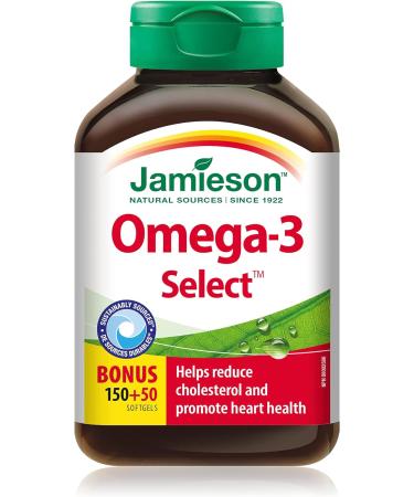 Jamieson Vitamin C 1 000 mg Timed Release Caplets 100 Count (Pack of 1) & Omega-3 Select 1 000 mg - Buy Online on SooperMarket.com