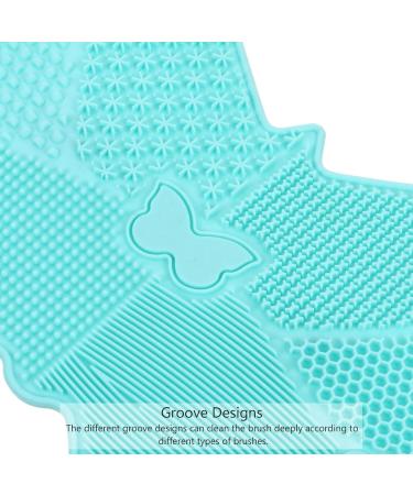 1pc Silicone Scrub Pad Eco-Friendly Makeup Applicator & Cleaning Tool | 23x17cm Green Perfect for Beauty Kits & Cosmetic Care - Buy Online on SooperMarket.com
