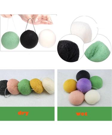 Lookathot Konjac Facial Sponge Natural Fiber Facial Cleansing & Exfoliating Beauty Sponges - Buy Online on SooperMarket.com
