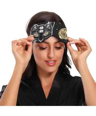 Haskirky Light Blocking Breathable Eye Mask - Adjustable for Men and Women - Perfect for Travel, Yoga, Meditation, and Office - Deep Sleep Mask by Four Eyed Cat - Buy Online on SooperMarket.com