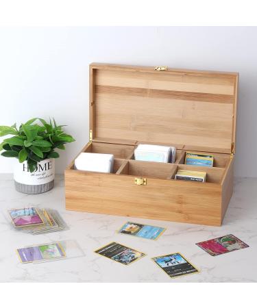 Arkeiliy 1200+ Card Game Case with Sleeves - Large Trading Card Storage Box for Sports, Baseball & Collectible Cards - Buy Online on SooperMarket.com