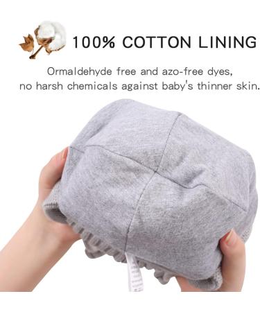 XIAOHAWANG Warm Kids Beanie | Winter Knitted Baby Hat for Boys Girls | Gray, 2-6 Years - Buy Online on SooperMarket.com