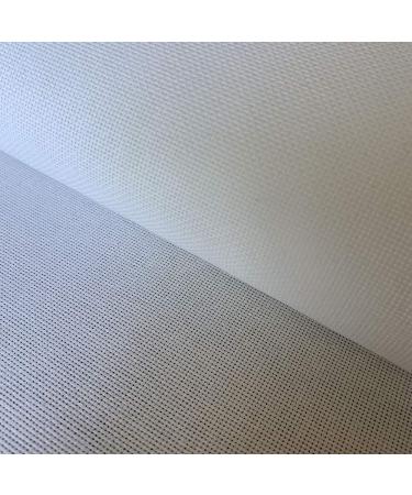 22 Count Cross Stitch Fabric Embroidery Aida Cloth, White, 59"W x 39"L