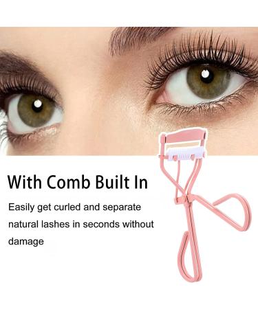 YADESQEF Eyelash Curler with Built-in Comb - Detachable, Durable Carbon Steel Body | Tightens Lashes in Seconds - Buy Online on SooperMarket.com