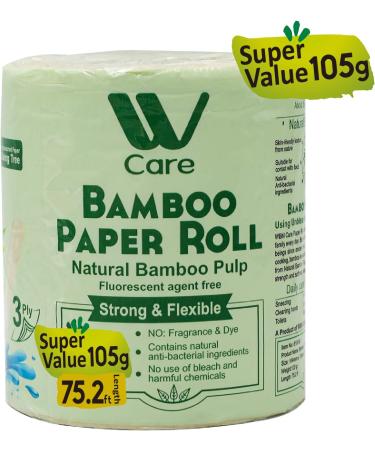 WBM Care Bamboo Toilet Roll- 200 Sheets- Pack of 10 - Buy Online on SooperMarket.com