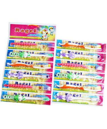 KOMBIUDA Whitening Toothbrush - 12pcs Cartoon Kids Sensitive Small Brush Head for Optimal Oral Care - Buy Online on SooperMarket.com