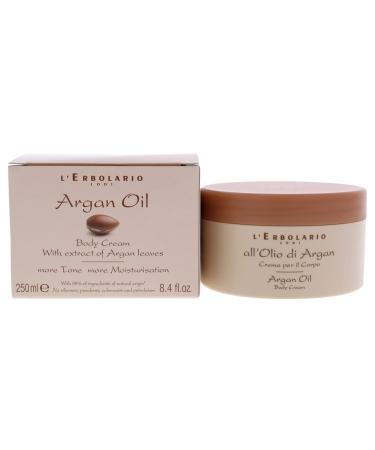 L'Engolario argan oil body cream nourishing invigorating and moisturizing body cream suitable for dry skin fragrant cream size: 250 ml saccharides 250 ml (1 Pack)