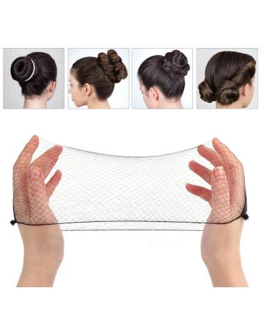 Prasacco Hair Net 20 Pcs Individual Package - Reusable Nylon Hair Nets for Buns - 20 Inch Invisible Elastic Edge Mesh - Ideal for Ballet Bun, Sleeping, Women Wig - Black - Buy Online on SooperMarket.com