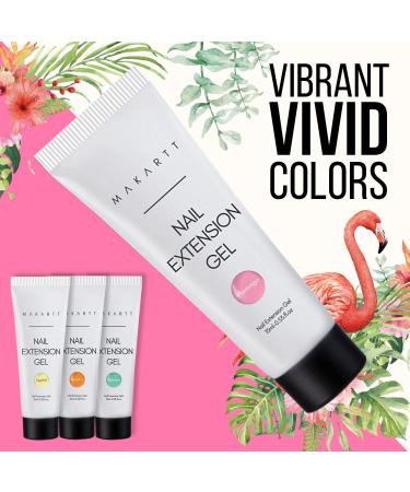 Makartt Poly Nail Set - All-in-One Builder Gel & Color Kit for Nail Extensions | Perfect for Starters & Technicians - Birds of Paradise Spring Series - Buy Online on SooperMarket.com