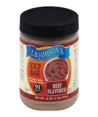 L.B.Jamison's Soup Base (Beef), 16oz. (Pack of 4)