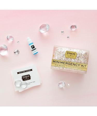 Pinch Provisions Brides Minimergency Kit - Pink Diamond: 21 Essential Wedding Day Items in Compact Zipper Pouch - Buy Online on SooperMarket.com