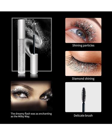 Glitter Lashes Mascara Quick Drying Waterproof Long Lasting Shiny Mascara 3.5g - Buy Online on SooperMarket.com