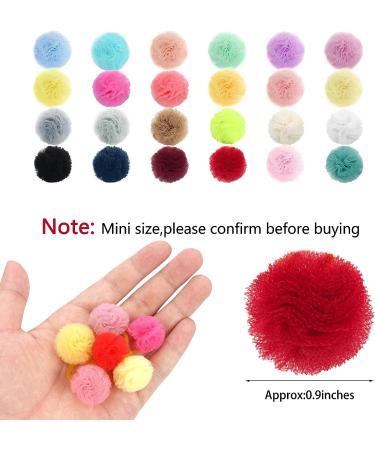 Qearl 48 Pcs Colored Ball Dog Ties Small Dog Bows - Pet Grooming Hair Accessories for Puppy & Cat - Buy Online on SooperMarket.com