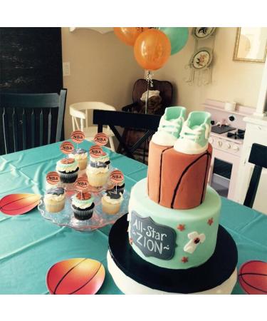 Rsstarxi 30 Pack Basketball Cupcake Toppers Resin Figurine Basketball Cupcake Food Desserts Decorations for Basketball Theme Baby Shower Kids Boy Girls Birthday Party Cake Decoration - Buy Online on SooperMarket.com