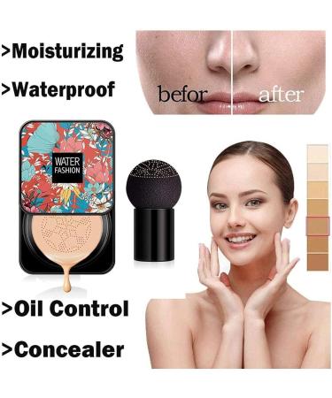 Lovelycat Mushroom Head Air Cushion CC Cream Concealer Foundation Stick Moisturizing Concealer Lasting Brightening Liquid Foundation for All Skin Even Skin Tone Makeup Base For Hides Face (A-natural) - Buy Online on SooperMarket.com