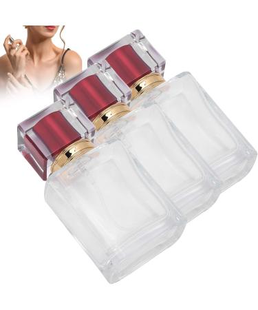 Verdant Touch Perfume Bottle Glass Perfume Bottle 50ml Refillable Atomizer Dispenser Liquid Makeup Container Red - Buy Online on SooperMarket.com